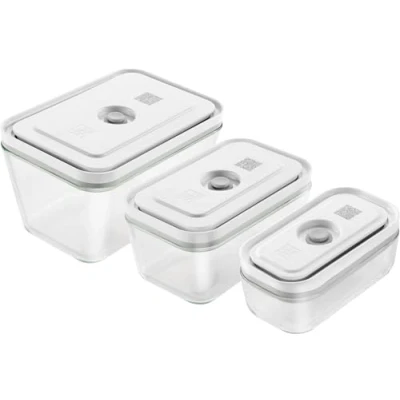 Abbildung von Zwilling Aufbewahrungsbox Vakuum Boxset S/M/L / 3 tlg Borosilikatglas weiß