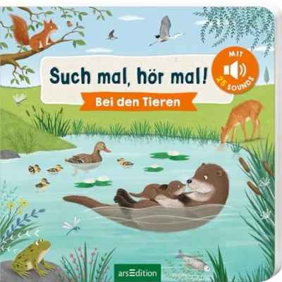 Abbildung von Such mal, hör mal! Bei den Tieren: mit 25 Geräuschen Soundbuch Tieren zum Suchen dazugehörigen Sounds für Kinder ab 18 Monaten