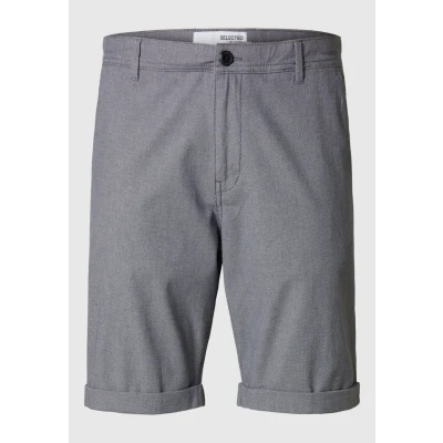 Abbildung von Selected Homme Luton FLEX NOOS Shorts, Herren, Größe: Small, Oceana detailw oatmeal
