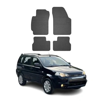 Abbildung von OMAC Gummi Fußmatten kompatibel mit Honda HRV 1999 2006 Automatten Schwarz 4tlg