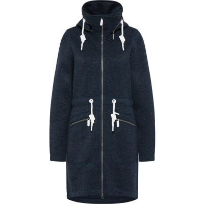 Abbildung von Strickfleecemantel Dreimaster L / Marine Melange 100% Polyester