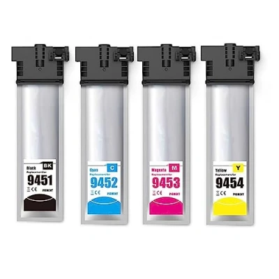 Abbildung von DogePro Ersatz Tintenpatronen für Epson T9452 T9453 T9454,9451 Workforce Pro WF C5210 C5290 C5710 C5790 C5790DWF (4 Packs)