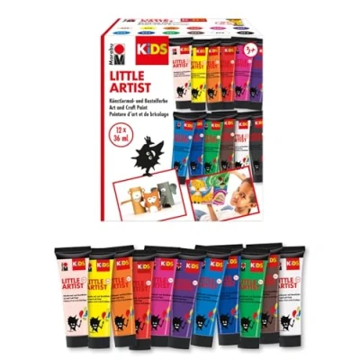 Abbildung von Marabu Bastelfarbe KiDS Little Artist Sortierung 12x36ml