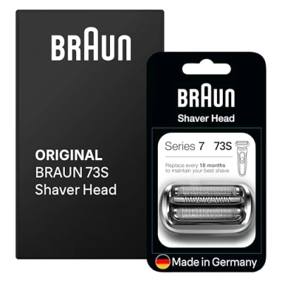 Abbildung von Braun Series 7 Scherkopf, Elektrorasierer, Ersatzscherteil kompatibel mit Rasierer Herren Serie der neuen Generation, 73S, Silber, 1er Pack