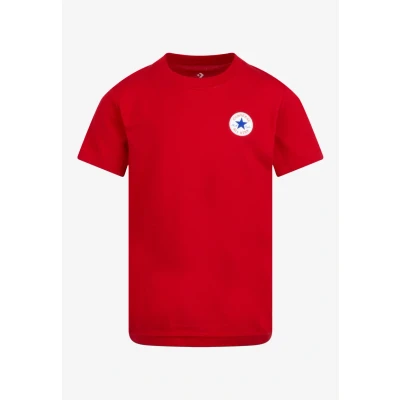 Abbildung von Converse Unisex Tshirt basic für Kinder, Größe: 128/132, Enamel red