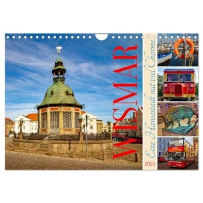 Abbildung von Wismar Eine Hansestadt mit viel Charme (Wandkalender 2025 DIN A4 quer), CALVENDO Monatskalender