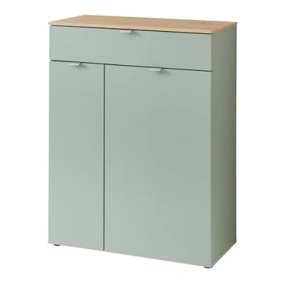 Abbildung von freiraum Schuhschrank Bari in Schilfgrün matt, MDF, Spannplatte 78x103x38cm (BxHxT)