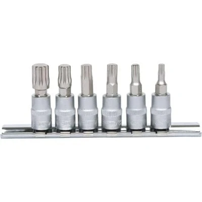Abbildung von KS TOOLS 911.1547 Steckschlüsseleinsatz Set Chrom Vanadium Stahl 1/4 Vierkant
