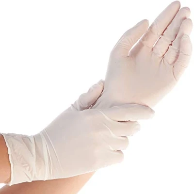 Abbildung von HYGOSTAR unisex Einmalhandschuhe SAFE PREMIUM weiß Größe M 100 Stück