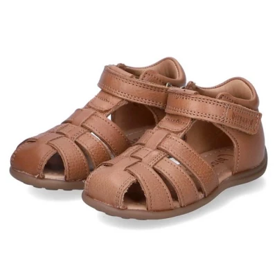 Abbildung von Bisgaard Kinder Miniletten/Lauflernschuhe/Sandalen Carly Braun Rauleder, Größe:21, Farbauswahl:braun