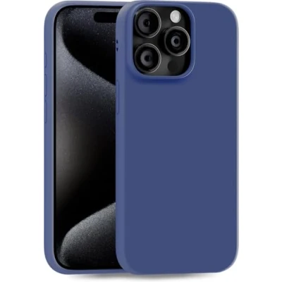 Abbildung von MyGadget Hülle kompatibel mit iPhone 15 Pro Max robuste Silikon Schutzhülle TPU Case Slim Silikonhülle Back Cover Ultra Kratzfest Handyhülle matt Dunkelblau