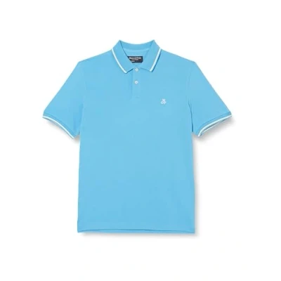 Abbildung von Marc O&#039;Polo Regular Poloshirt, Herren, Größe: Small, Azure blue