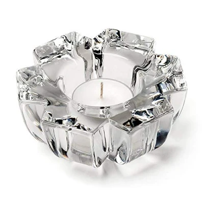 Abbildung von CRISTALICA Kerzenhalter Heaven SchneeflockeTeelichthalter Glas Bleikristall transparent10,5