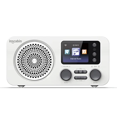 Abbildung von Inscabin D7 Internet DAB/DAB+ Digitalradio, Internetradio/Digitalradio mit Spotify Connect und Bluetooth (White)