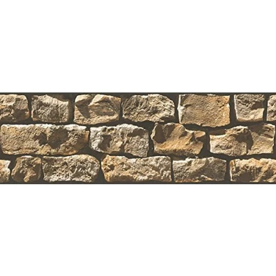 Abbildung von A.S. Création Bordüre &quot;Only Borders 11&quot;, Steinoptik gemustert Motiv, selbstklebend, Papier, Wand, Decke, Schräge