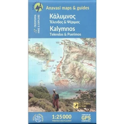 Abbildung von Kalimnos 1 : 25 000: Topografische Wanderkarte 10.32. Griechische Inseln Ägäis Dodekanes