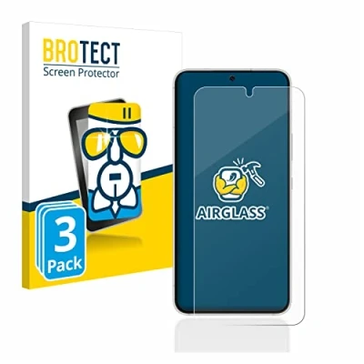 Abbildung von BROTECT Schutzglas für Samsung Galaxy S22 5G (3 Stück) Schutzfolie Panzer Folie Glas [Extrem Kratzfest 9H, Anti Fingerprint, Ultra Transparent]