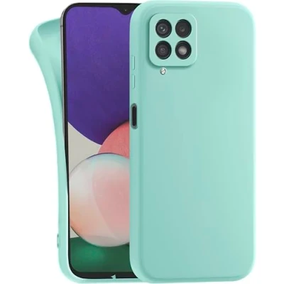 Abbildung von MyGadget Hülle für Samsung Galaxy M33 5G robuste Silikon Schutzhülle TPU Case Slim Silikonhülle Back Cover Kratzfest Handyhülle Matt Mint
