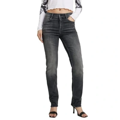 Abbildung von G STAR RAW Damen Strace Straight Jeans, Schwarz (Worn in Black Moon D23951 D431 G108), 28W / 34L