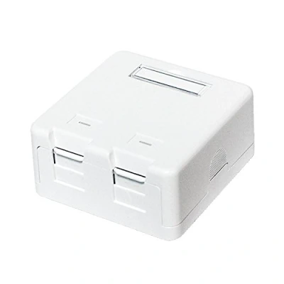 Abbildung von Faconet® 2X Aufputzdose für Keystone Jacks z.B. RJ45 LAN Netzwerk, USB oder Koax (Aufputzdose 2fach)