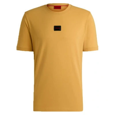 Abbildung von HUGO Diragolino GEL Tshirt basic, Herren, Größe: XXL, Gold two