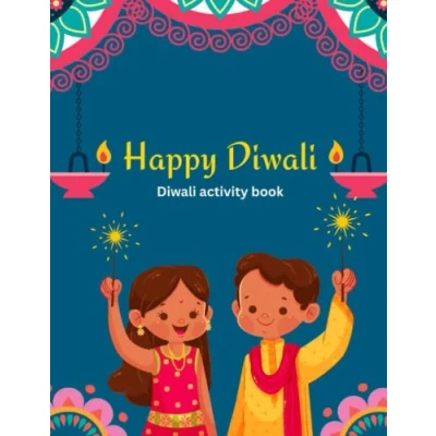 Abbildung von happy diwali activity book for kids: coloring and with kids