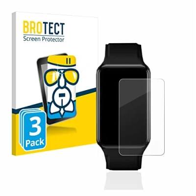 Abbildung von BROTECT Schutzglas für Oppo Watch Free (3 Stück) Schutzfolie Panzer Folie Glas [Extrem Kratzfest 9H, Anti Fingerprint, Ultra Transparent]