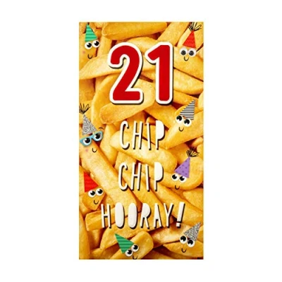 Abbildung von Hallmark Geburtstagskarte zum 21. Geburtstag, lustiges Fotodesign