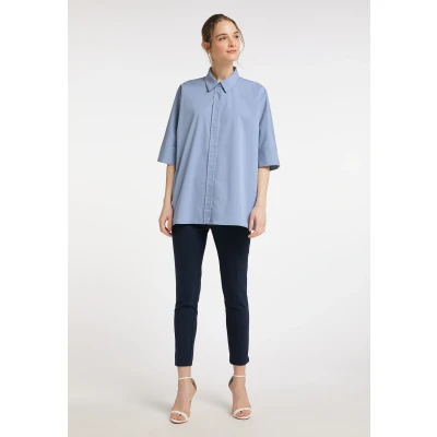 Abbildung von Dreimaster Colina Hemdbluse, Damen, Größe: 34, Graublau