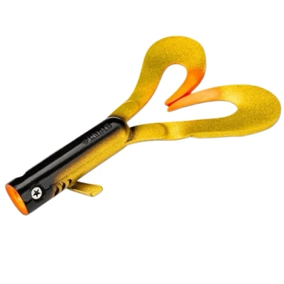 Abbildung von LMAB Drunk Dancer 23cm Gold Orange Softbait Gummifisch