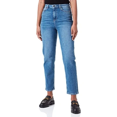 Abbildung von Vero Moda Women&#039;s VMWILMA HR MOM Jeans BA3261 VMA Hose, Medium Blue Denim, 28W / 32L