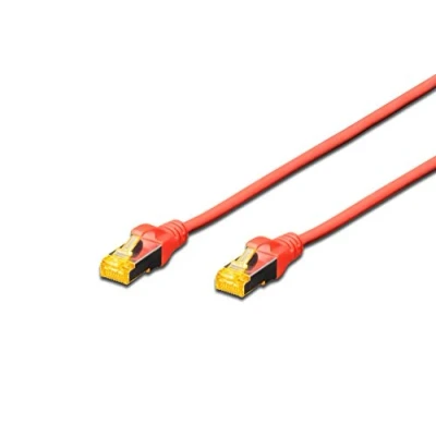 Abbildung von DIGITUS LAN Kabel Cat 6A 3m RJ45 Netzwerkkabel S/FTP Geschirmt Kompatibel zu 6 &amp; 7 Rot