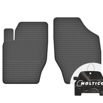 Abbildung von Vorne Gummimatten mit Rand Auto Fußmatten Gummi Automatten Passgenau 2 teilig Set passend für Peugeot 308 I 2007 2013