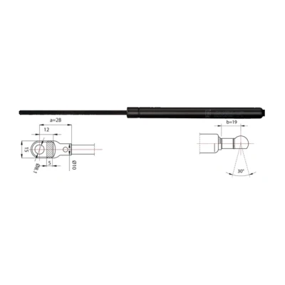 Abbildung von METZGER 2110342 Gasfeder, Heckscheibe BMW: 5 Touring