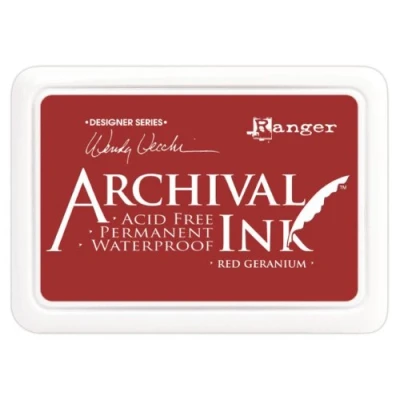 Abbildung von Ranger Archival Ink pad red geranium AID38993 Wendy Vecchi
