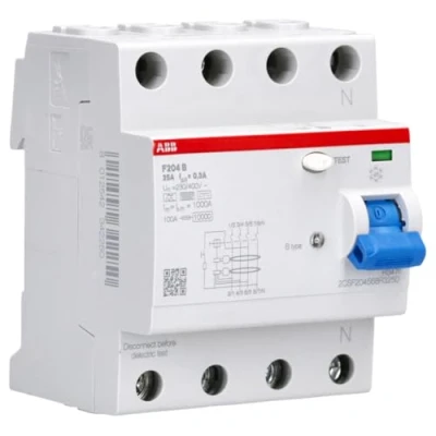Abbildung von ABB F204B 25/0.3, Fehlerstromschutzschalter, IPX4