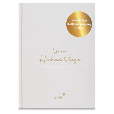 Abbildung von LEAF &amp; GOLD Tagebuch Hochzeitstag
