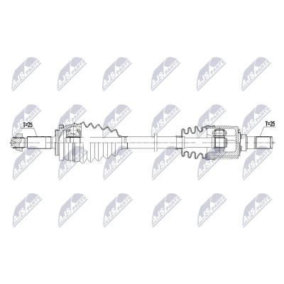 Abbildung von Antriebswelle NTY NPW KA 410