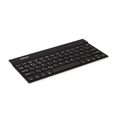 Abbildung von SilverHT 19329 Tastatur Bluetooth QWERTY Spanisch Schwarz Tastaturen (Mini, Kabellos, Bluetooth, QWERTY, LED, Schwarz)