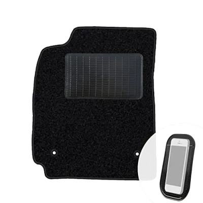 Abbildung von moto MOLTICO Fahrer Fußmatte Auto Velours Fahrerseite Autoteppiche Schwarz Fahrermatte 1 teilig passend für Audi A4 B5 1995 2001