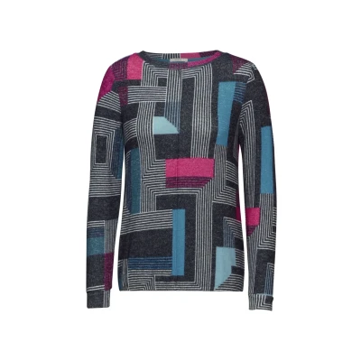 Abbildung von Cecil Langarmshirt, Damen, Größe: XXL, Blau