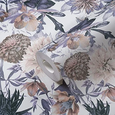 Abbildung von A.S. Création Vliestapete &quot;Dream Flowery&quot;, floral, Florale Tapete Blumenoptik