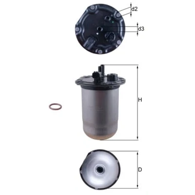 Abbildung von Kraftstofffilter KNECHT KL 1132D