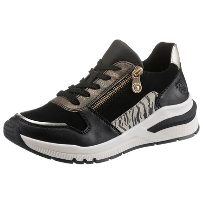Abbildung von Rieker Sneaker low Schwarz lightgold ginger, Damen, Größe: 40, ginger Schuhe
