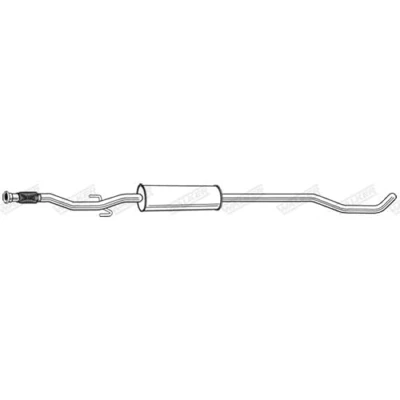 Abbildung von WALKER 24174 Mittelschalldämpfer 2450 ohne Anbauteile PEUGEOT: 207 Schrägheck, 208 I CC