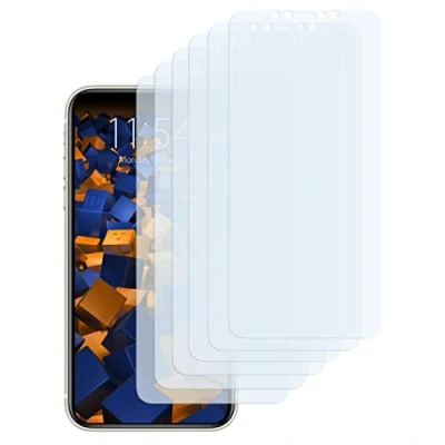 Abbildung von mumbi Schutzfolie kompatibel mit iPhone 11 Folie klar, Displayschutzfolie (6x), durchsichtig