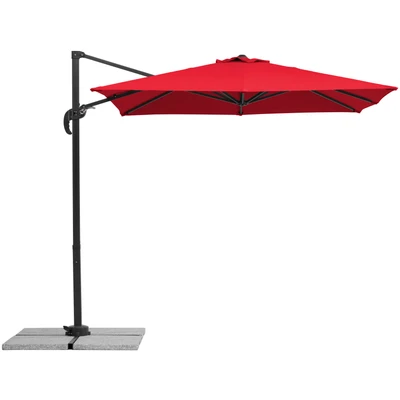 Abbildung von Schneider Schirme Ampelschirm &quot;Rhodos Junior&quot;, ØxH: 230x230 cm, Alu/Polyester, inkl. Plattenständer/Schutzhülle