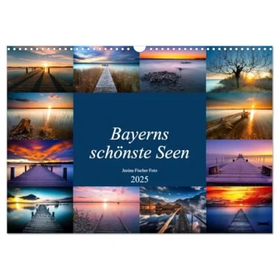 Abbildung von Schöne Seen in Bayern (Wandkalender 2025 DIN A3 quer), CALVENDO Monatskalender
