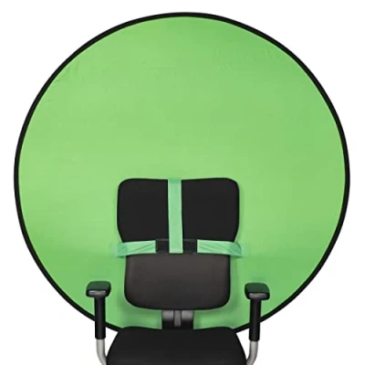 Abbildung von Hama Fotohintergrund Falthintergrund &quot;Chairy&quot;, Grün, Ø 130 cm