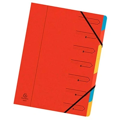 Abbildung von Exacompta Ordnungsmappe Nature Future A4 7 teilig rot